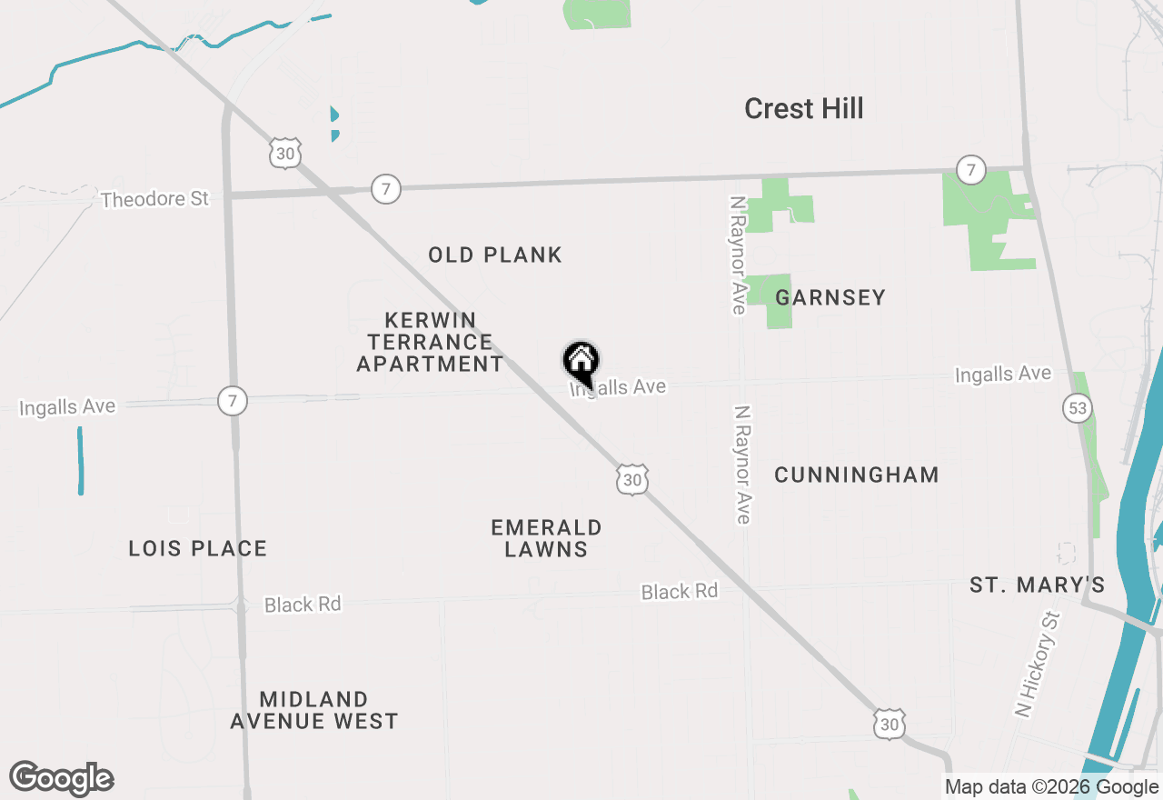 Map of 1118 Ingalls Avenue #1, Joliet, IL 60435