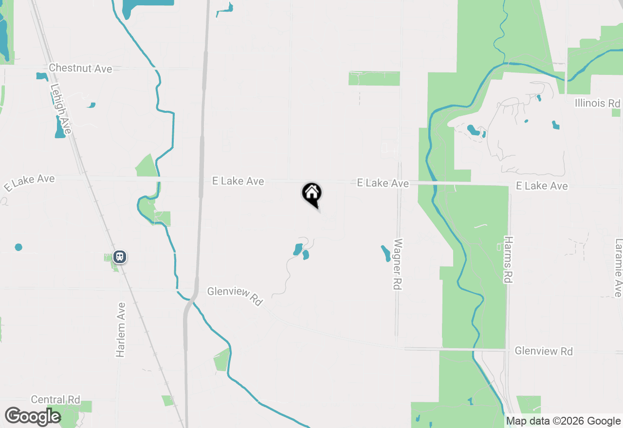 Map of 1245 Canterbury Lane, Glenview, IL 60025