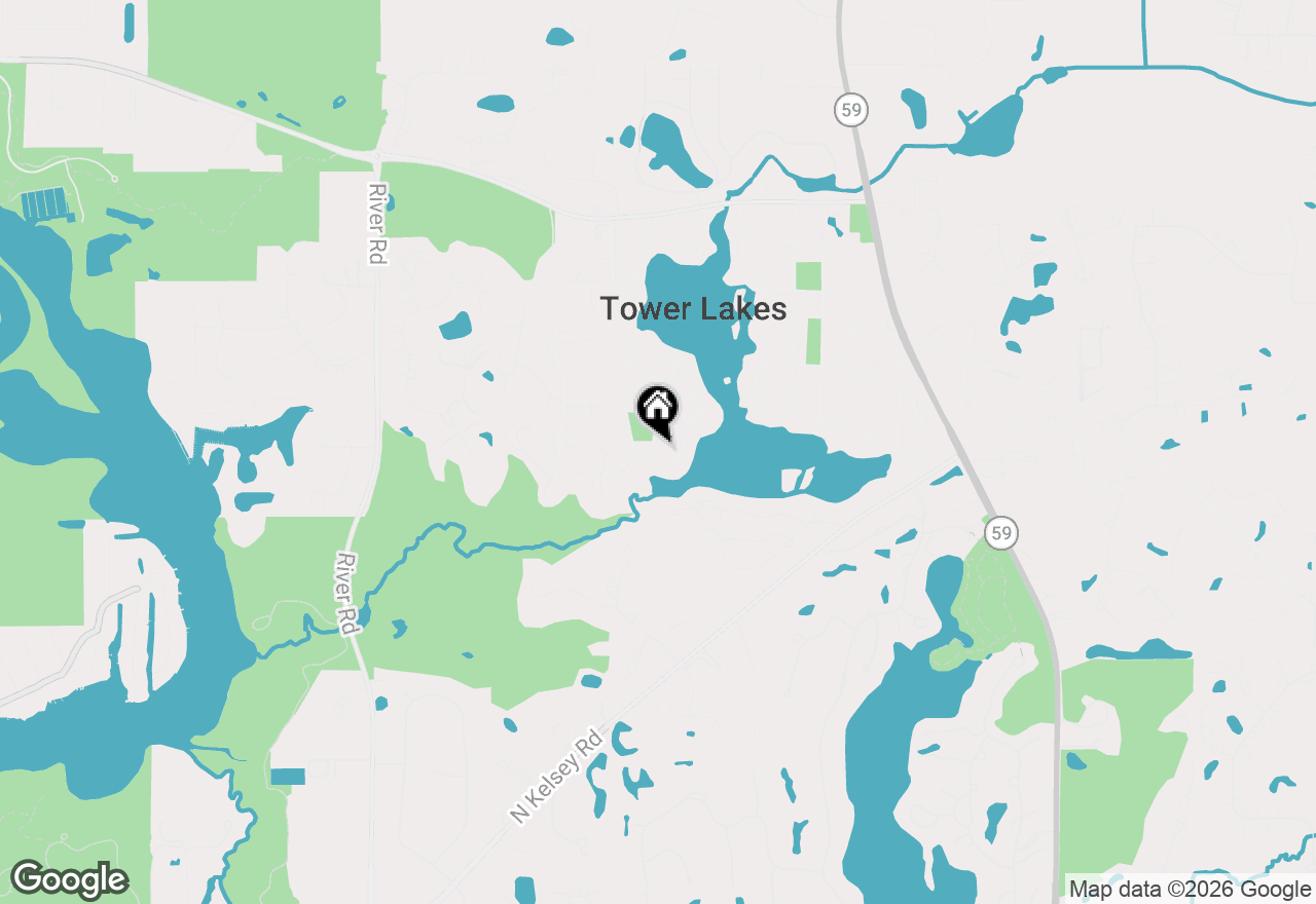 Map of 268 Scenic Drive, Tower Lakes, IL 60010