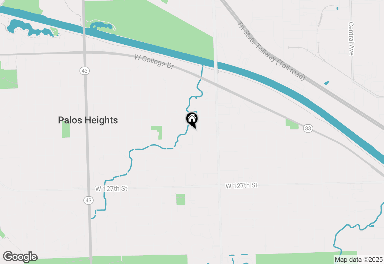 Map of 12340 S Nashville Avenue, Palos Heights, IL 60463