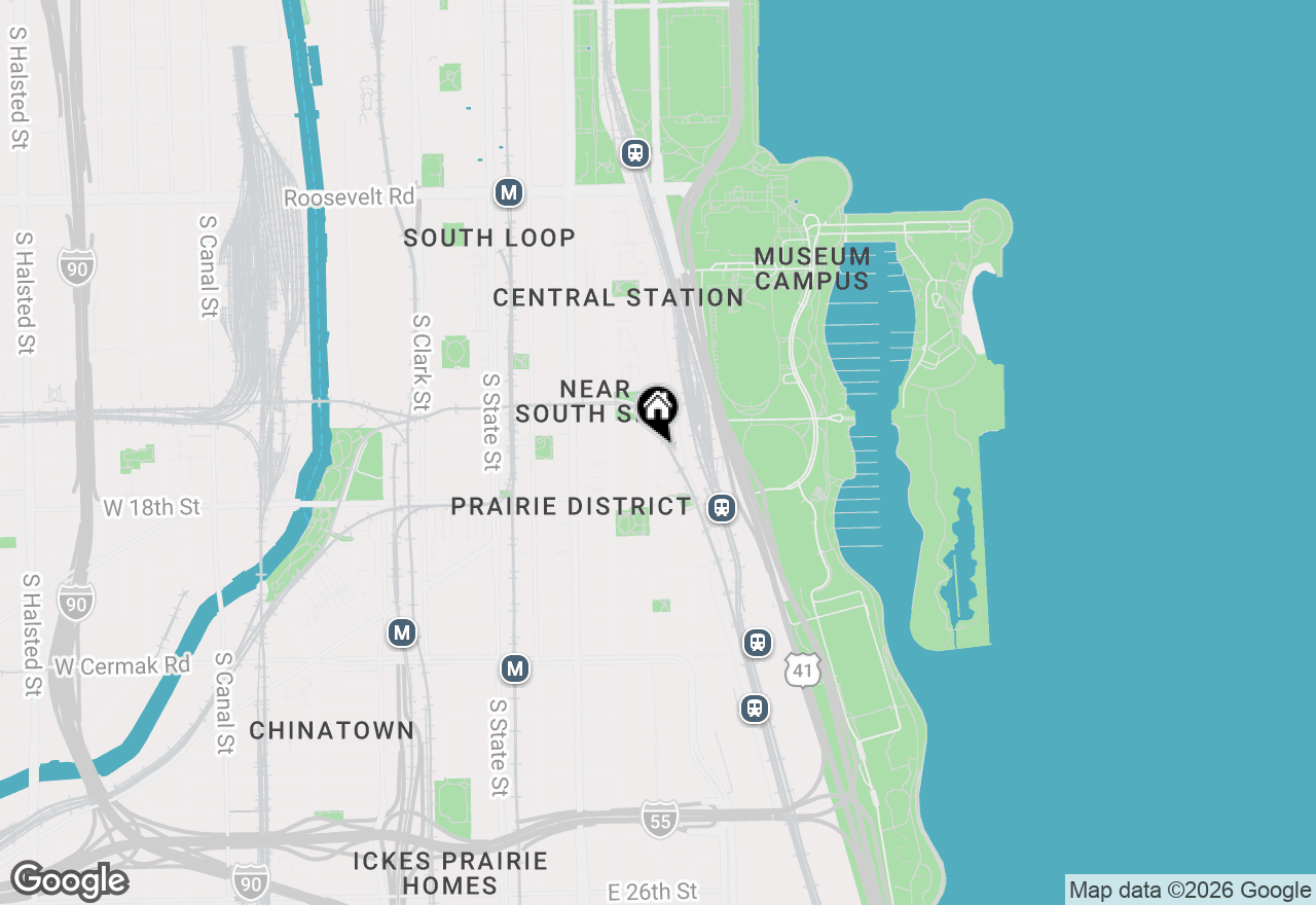 Map of 1629 S Prairie Avenue #708, Chicago, IL 60616