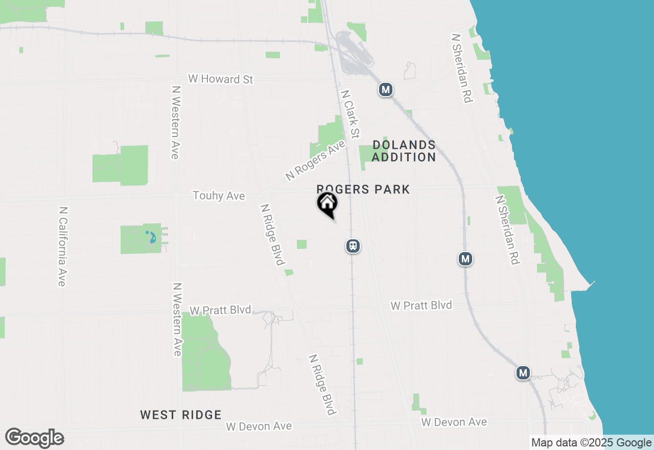 Map of 1842 W Greenleaf Avenue, Chicago, IL 60626