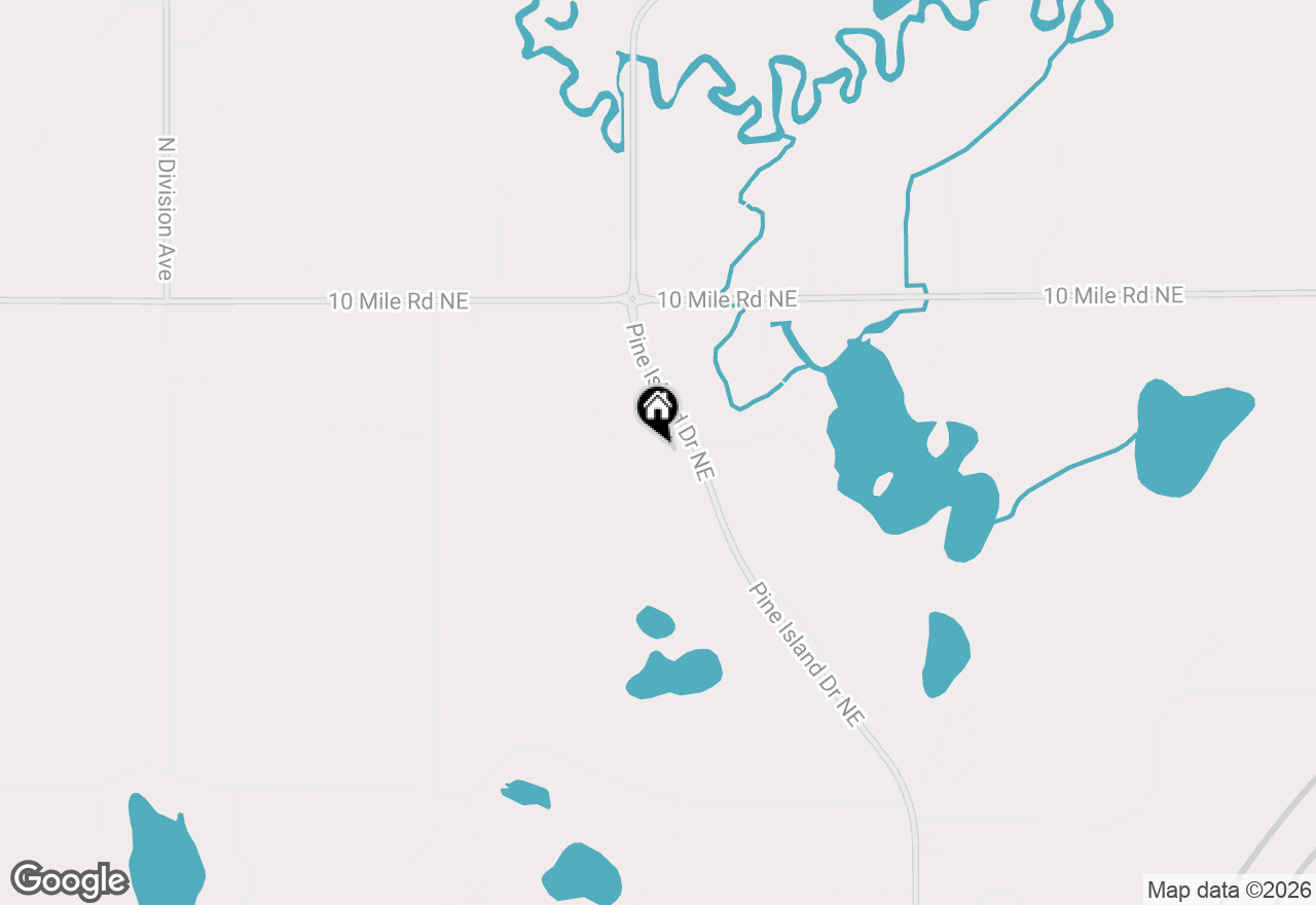 Map of 8319 Pine Island Drive Ne, Comstock Park, MI 49321