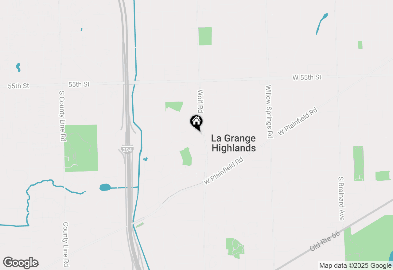 Map of 5814 Wolf Road #B-1, Western Springs, IL 60558