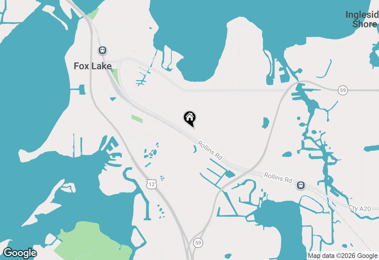 Map of 61 Highview Avenue, Fox Lake, IL 60020