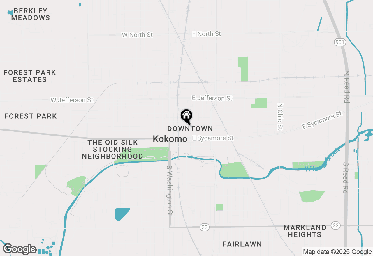 Map of 210 N Main Street, Kokomo, IN 46901