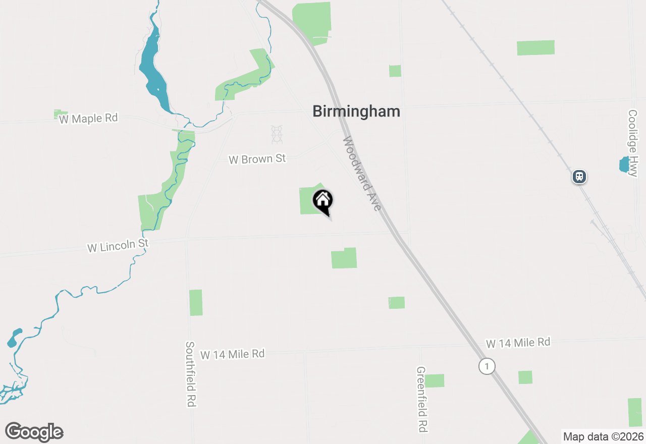 Map of 1094 Lincoln Court, Birmingham, MI 48009