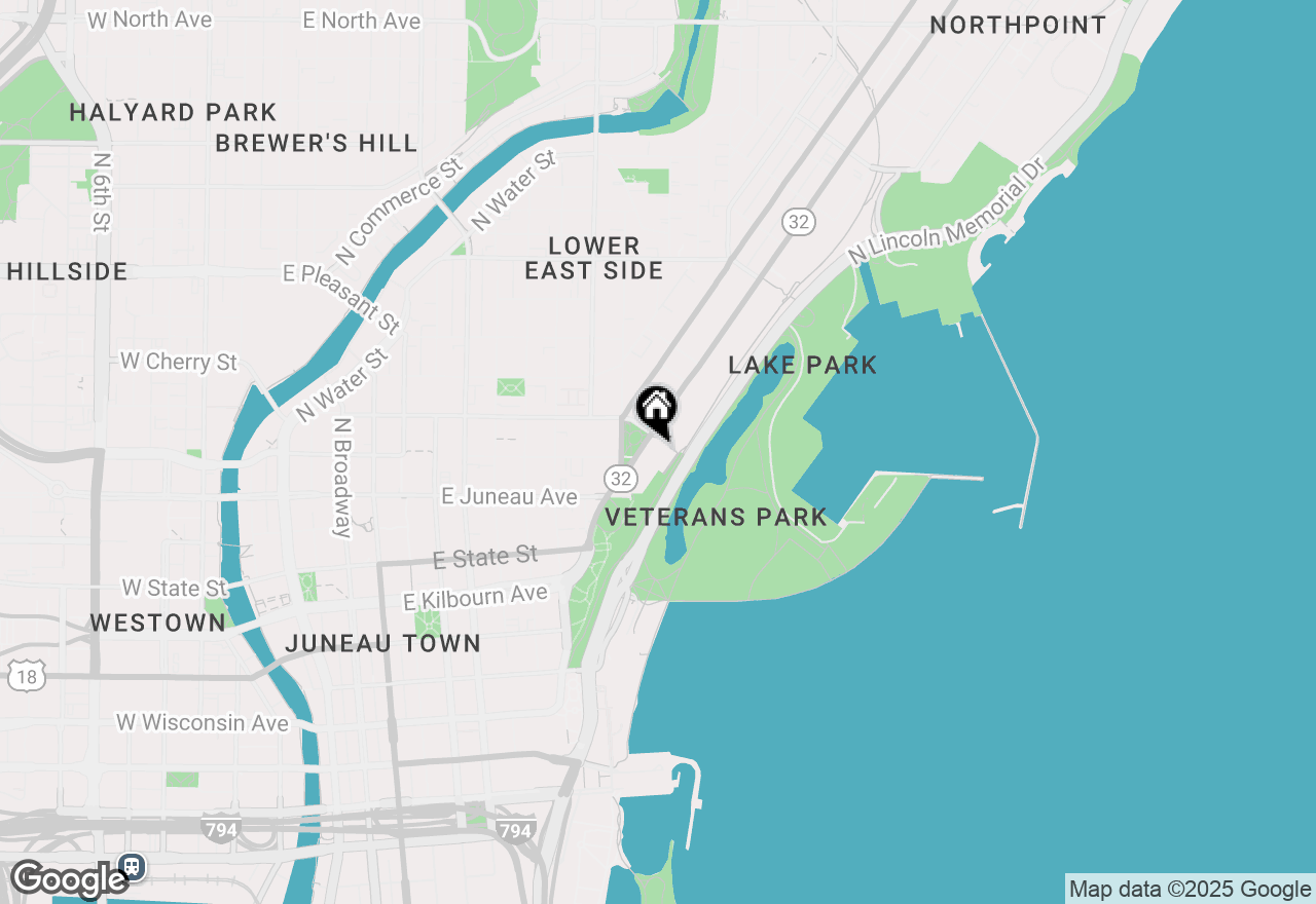 Map of 1300 N Prospect Ave #306, Milwaukee, WI 53202