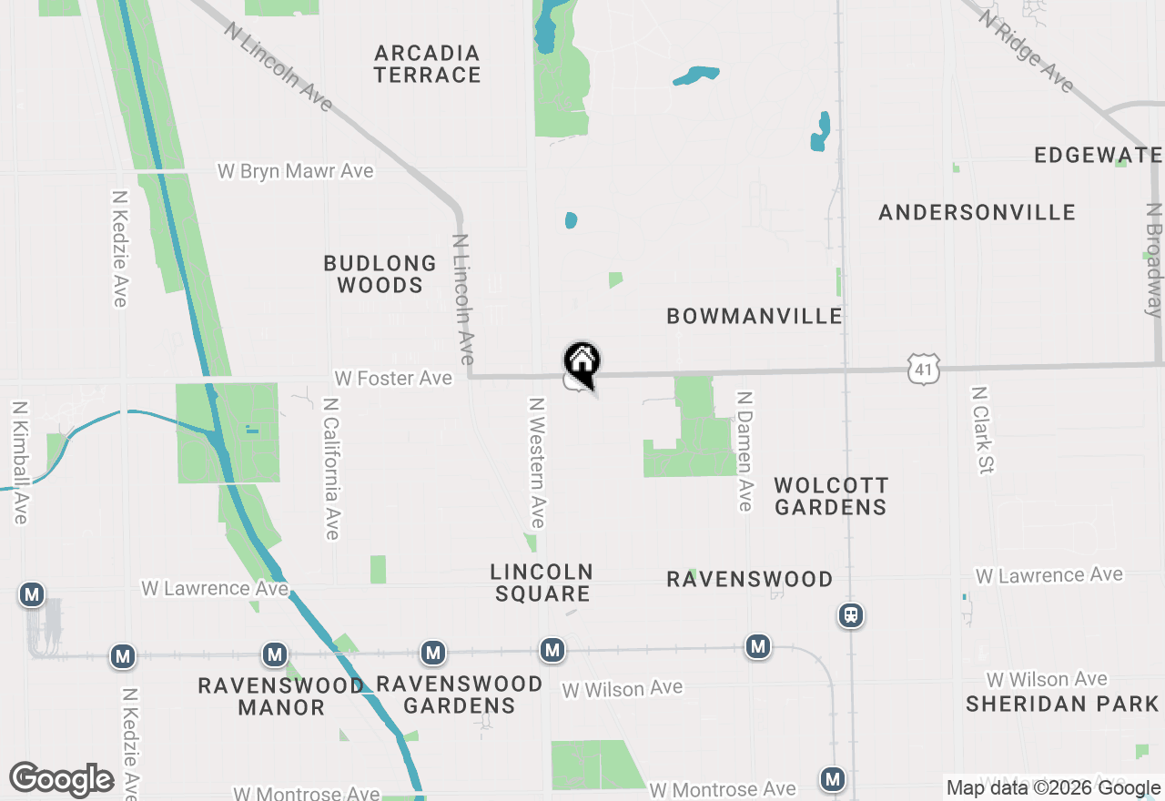 Map of 5134 N Oakley Avenue #1R, Chicago, IL 60625