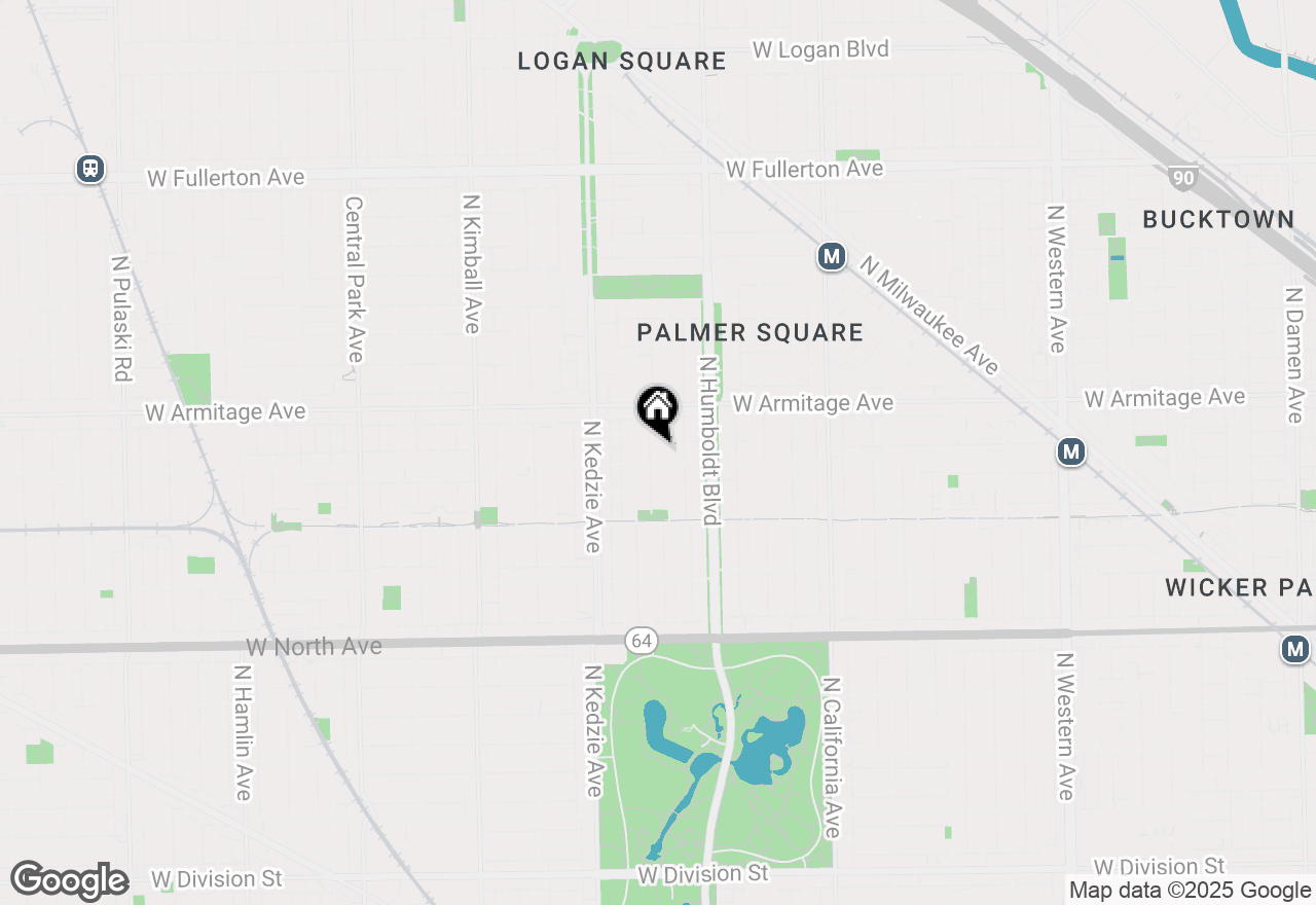 Map of 1908 N Whipple Street #2, Chicago, IL 60647