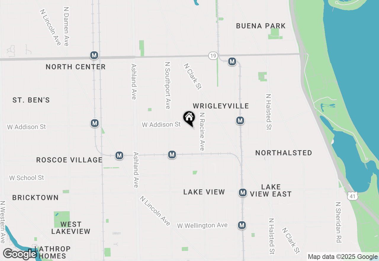 Map of 1248 W Eddy Street #1E, Chicago, IL 60657