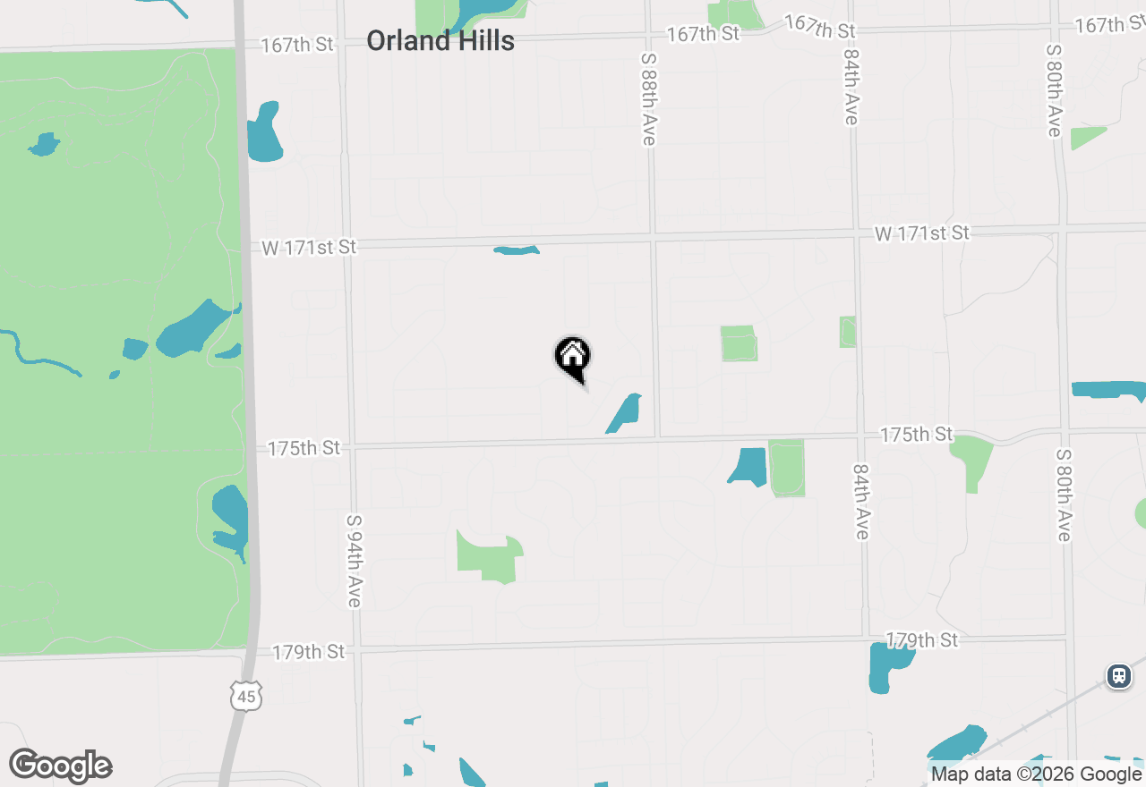 Map of 17413 Mulberry Avenue, Tinley Park, IL 60487