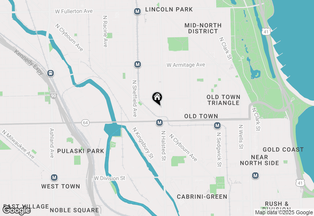 Map of 1661 N Dayton Street #C, Chicago, IL 60614