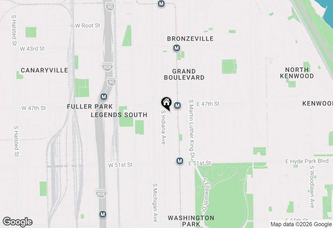 Map of 4739 S Indiana Avenue #2, Chicago, IL 60615