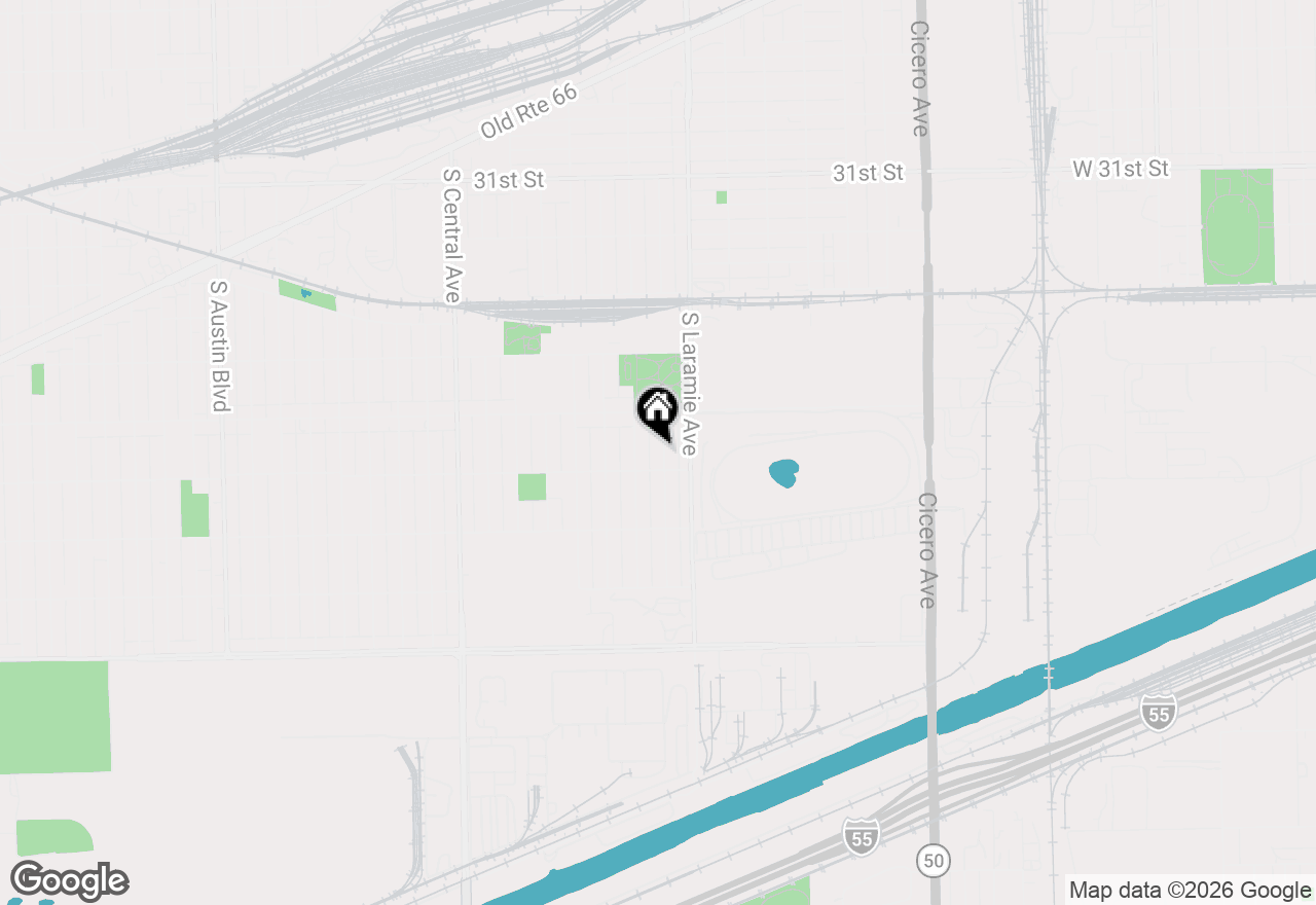 Map of 3528 S 52nd Court, Cicero, IL 60804