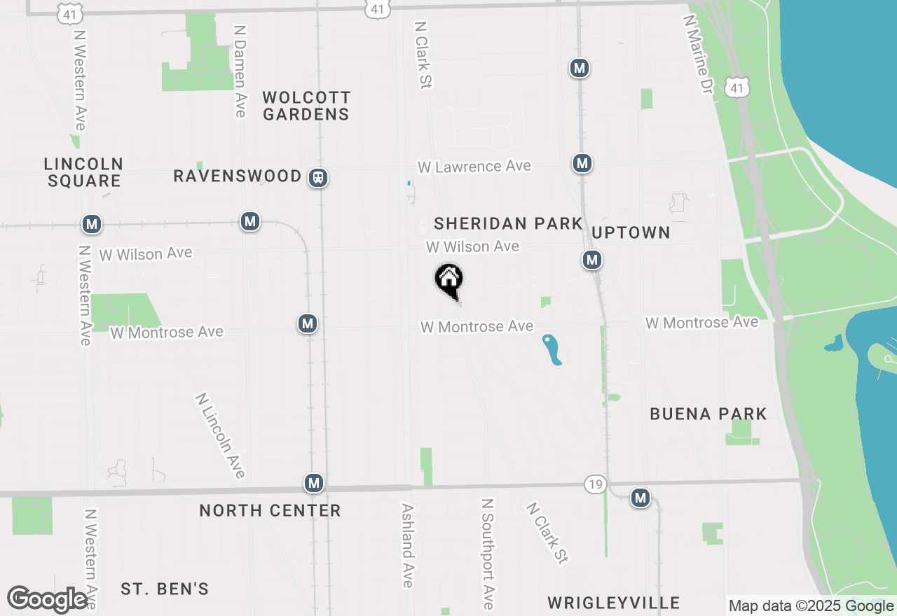 Map of 4420 N Clark Street #301, Chicago, IL 60640