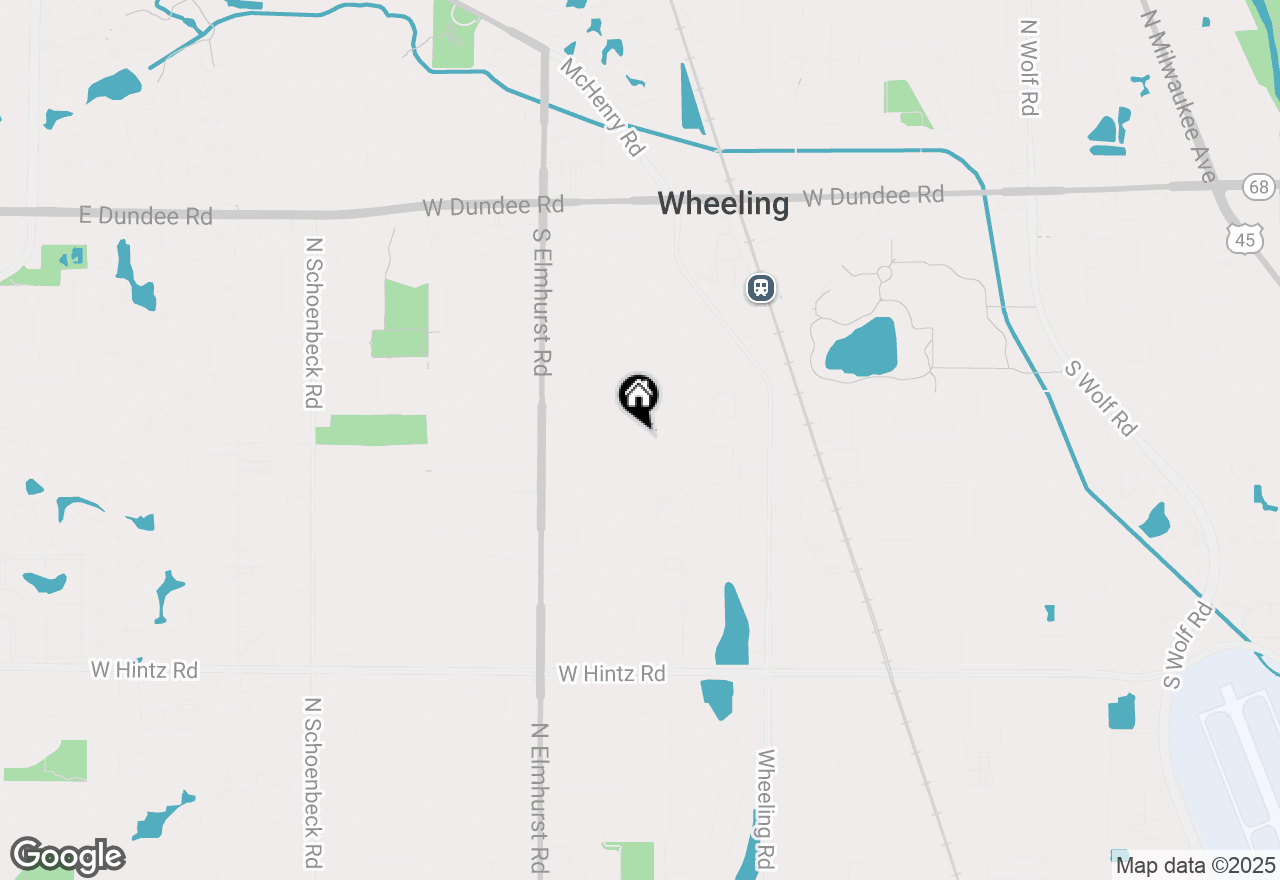 Map of 653 S Wayne Place, Wheeling, IL 60090