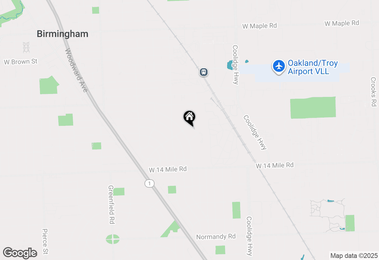 Map of 1532 Cheltenham Road, Birmingham, MI 48009