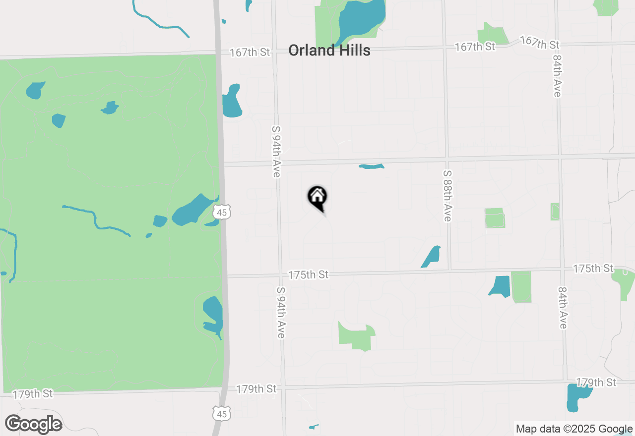 Map of 17306 Cambridge Place, Tinley Park, IL 60487