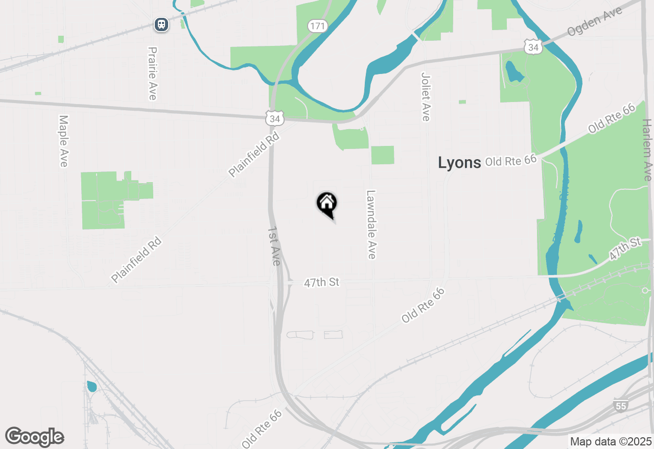 Map of 8330 45th Street, Lyons, IL 60534