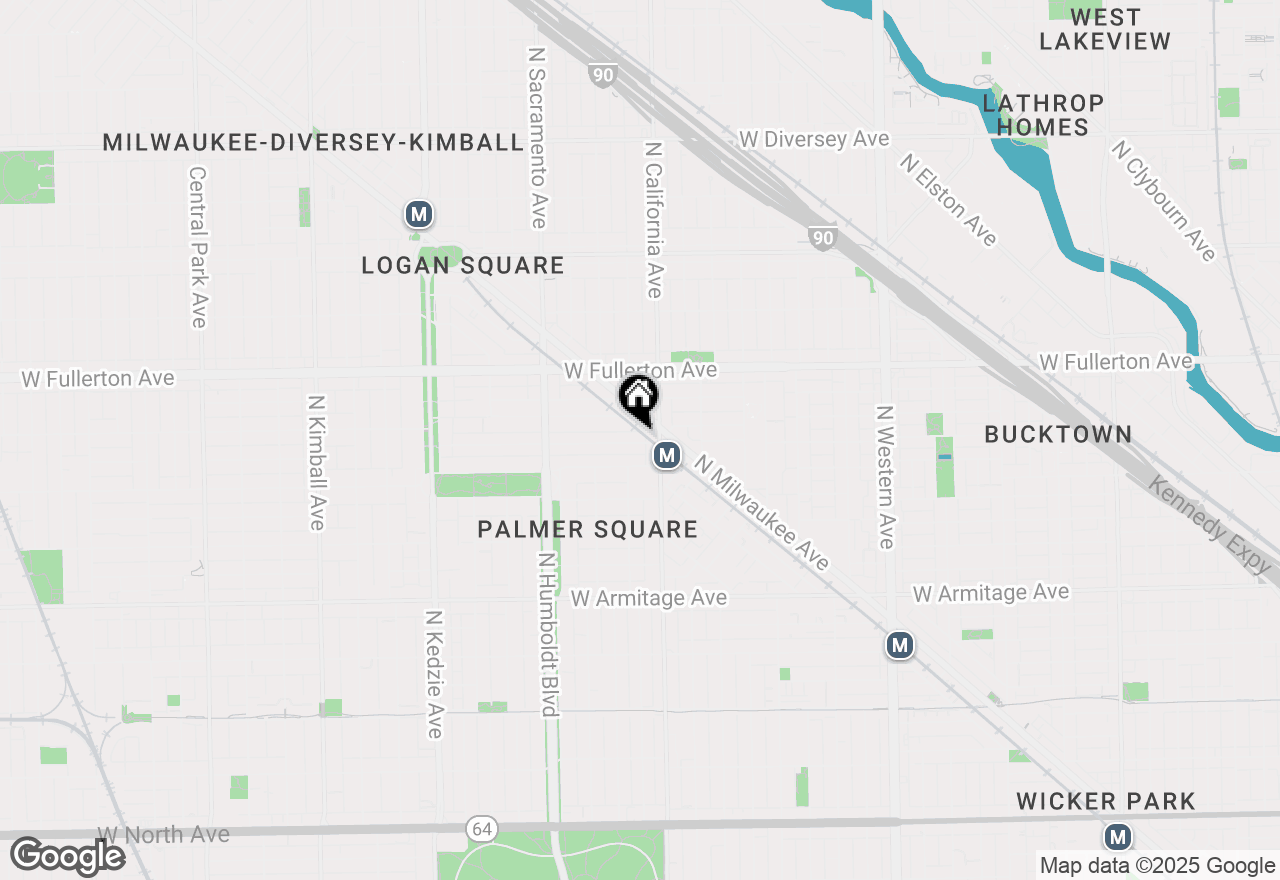 Map of 2820 W Lyndale Street #2N, Chicago, IL 60647