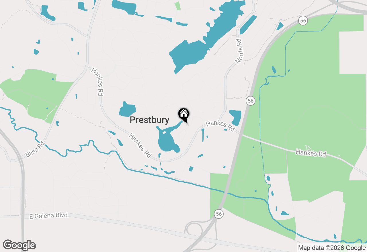 Map of 9 Buckingham Drive, Sugar Grove, IL 60554