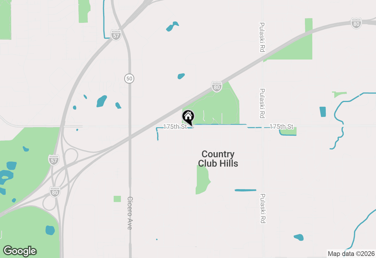 Map of 4424 175th Place, Country Club Hills, IL 60478