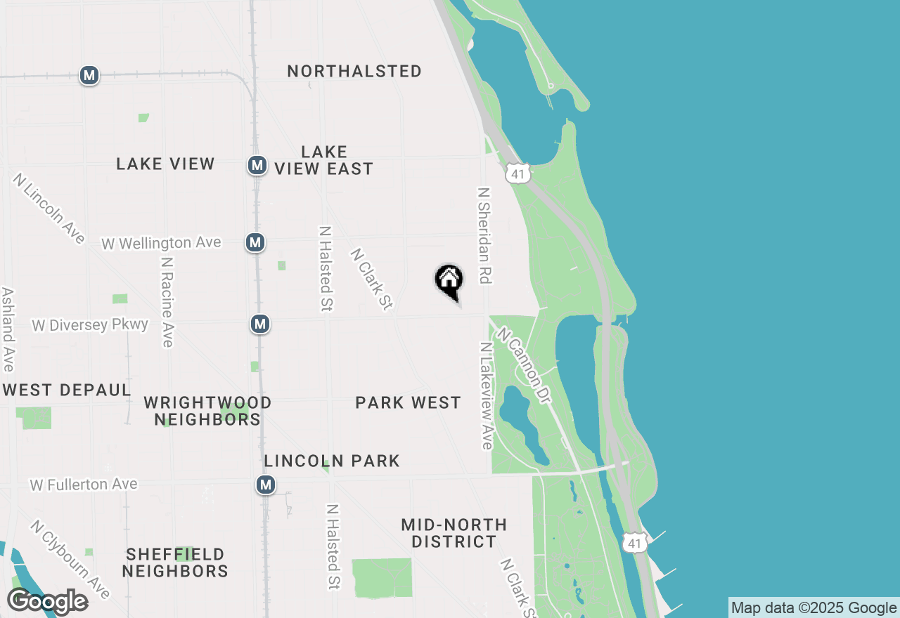 Map of 2800 N Pine Grove #PHA, Chicago, IL 60657