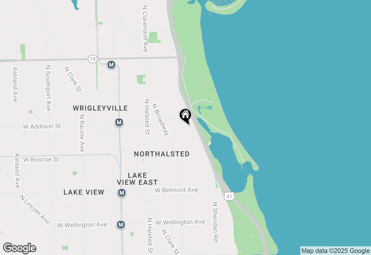 Map of 529 W Brompton Avenue #2S, Chicago, IL 60657