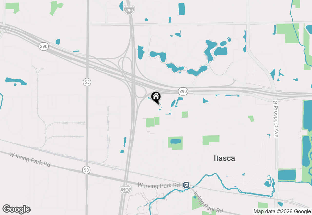 Map of 946 Willow Street, Itasca, IL 60143