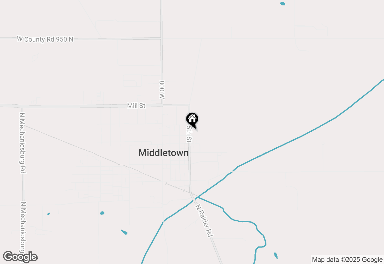 Map of 512 N 5th Street, Middletown, IN 47356