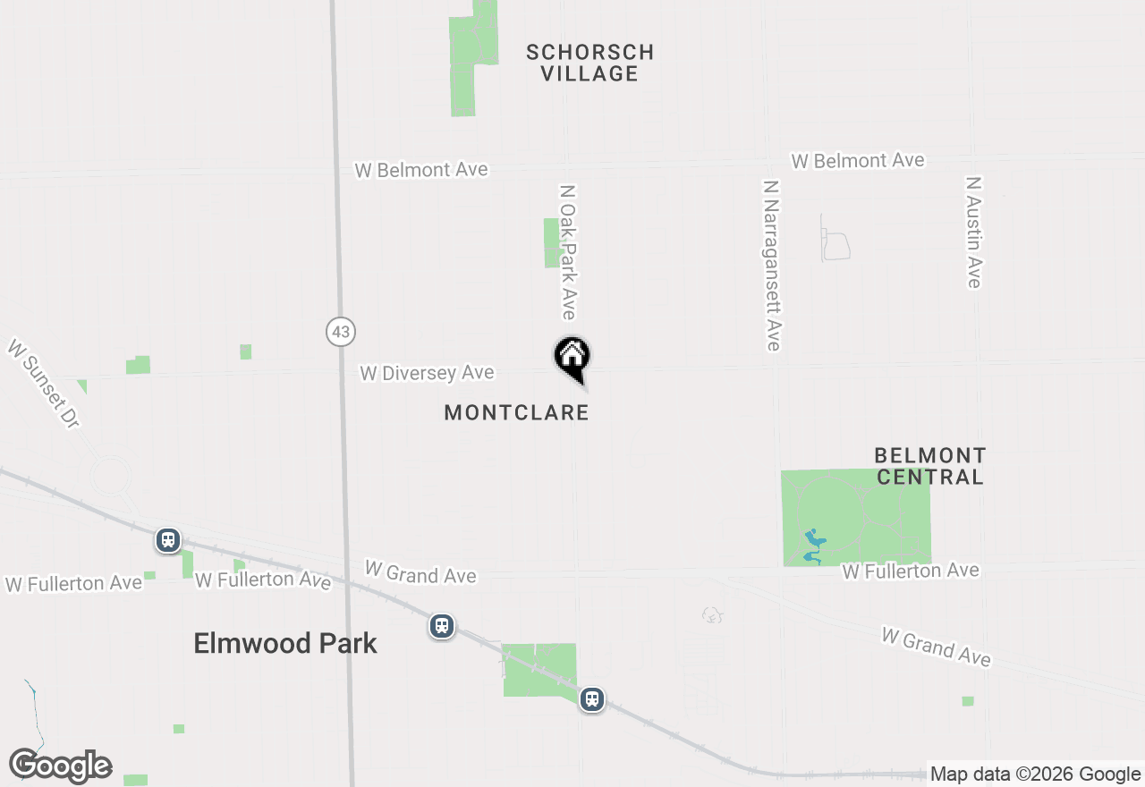 Map of 2754 N Oak Park Avenue, Chicago, IL 60707