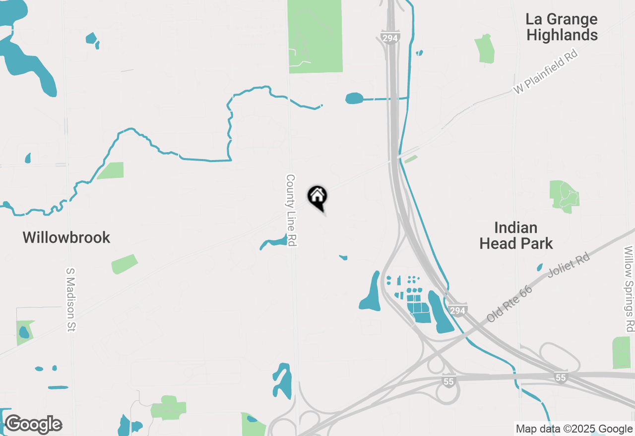 Map of 6500 Shady Lane, Burr Ridge, IL 60527