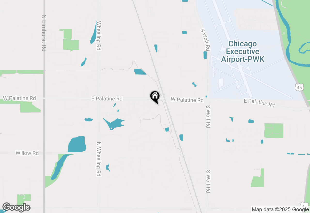 Map of 10 Cherbourg Court, Wheeling, IL 60090