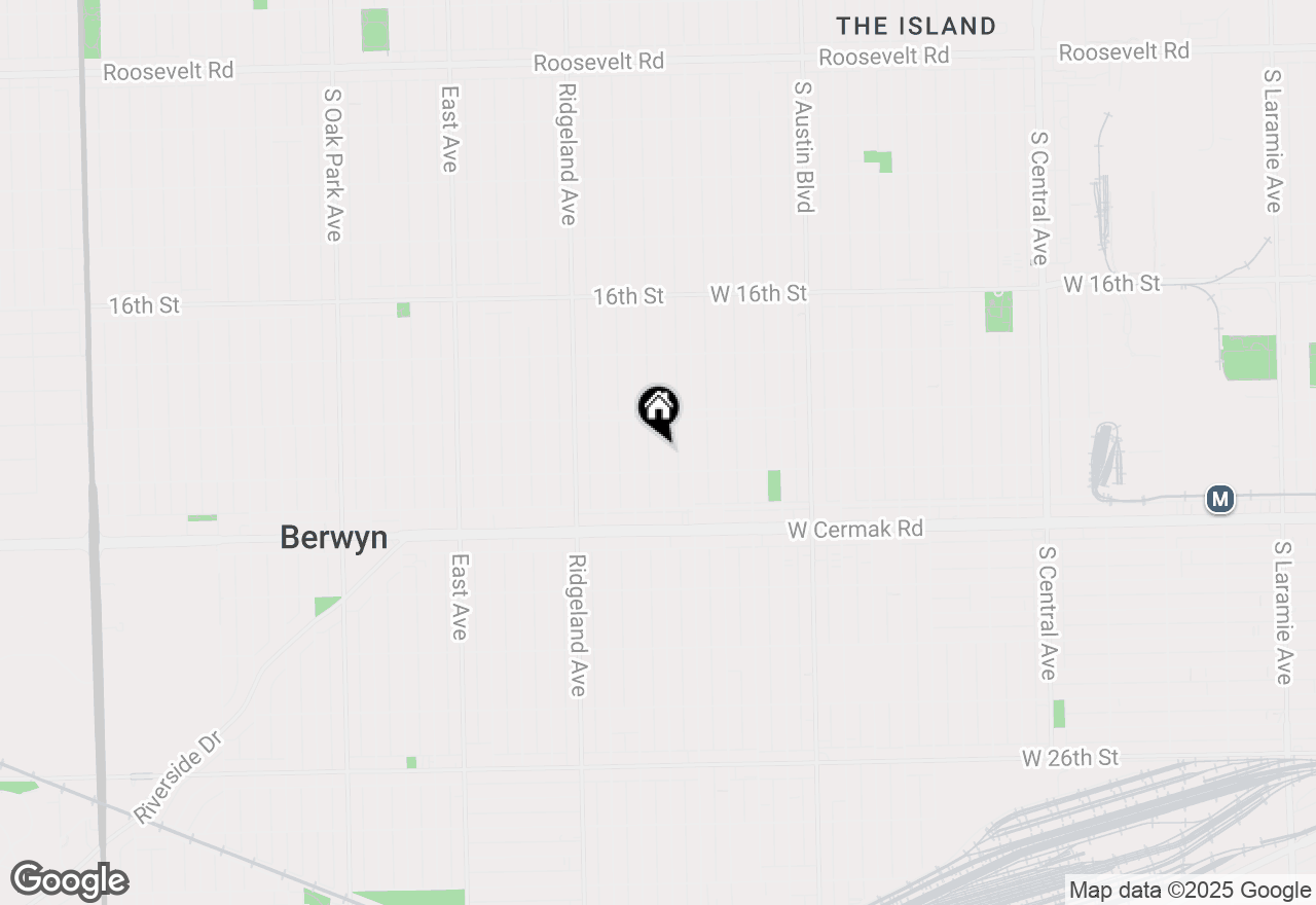 Map of 1922 Harvey Avenue, Berwyn, IL 60402