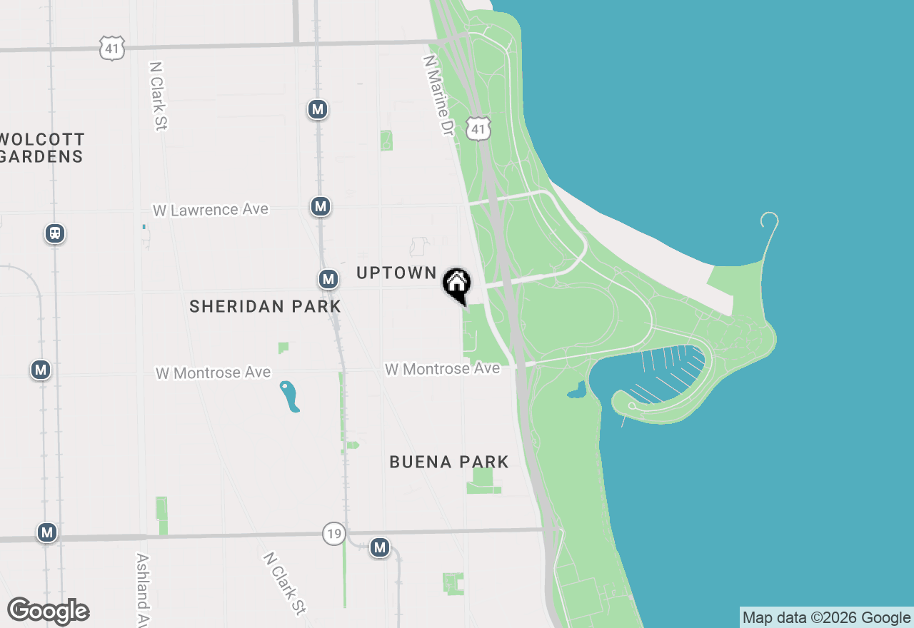 Map of 4520 N Clarendon Avenue #406, Chicago, IL 60640