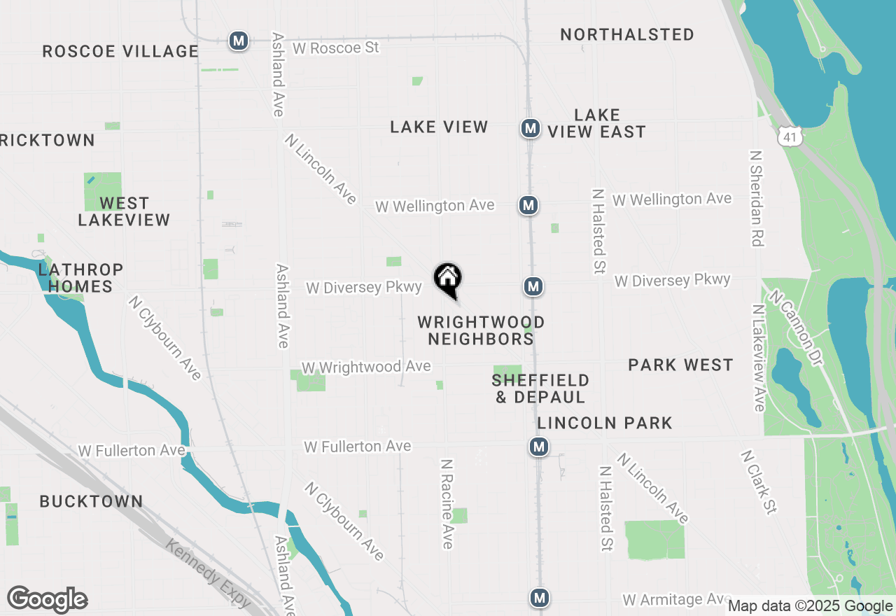 Map of 2727 N Racine Avenue, Chicago, IL 60614