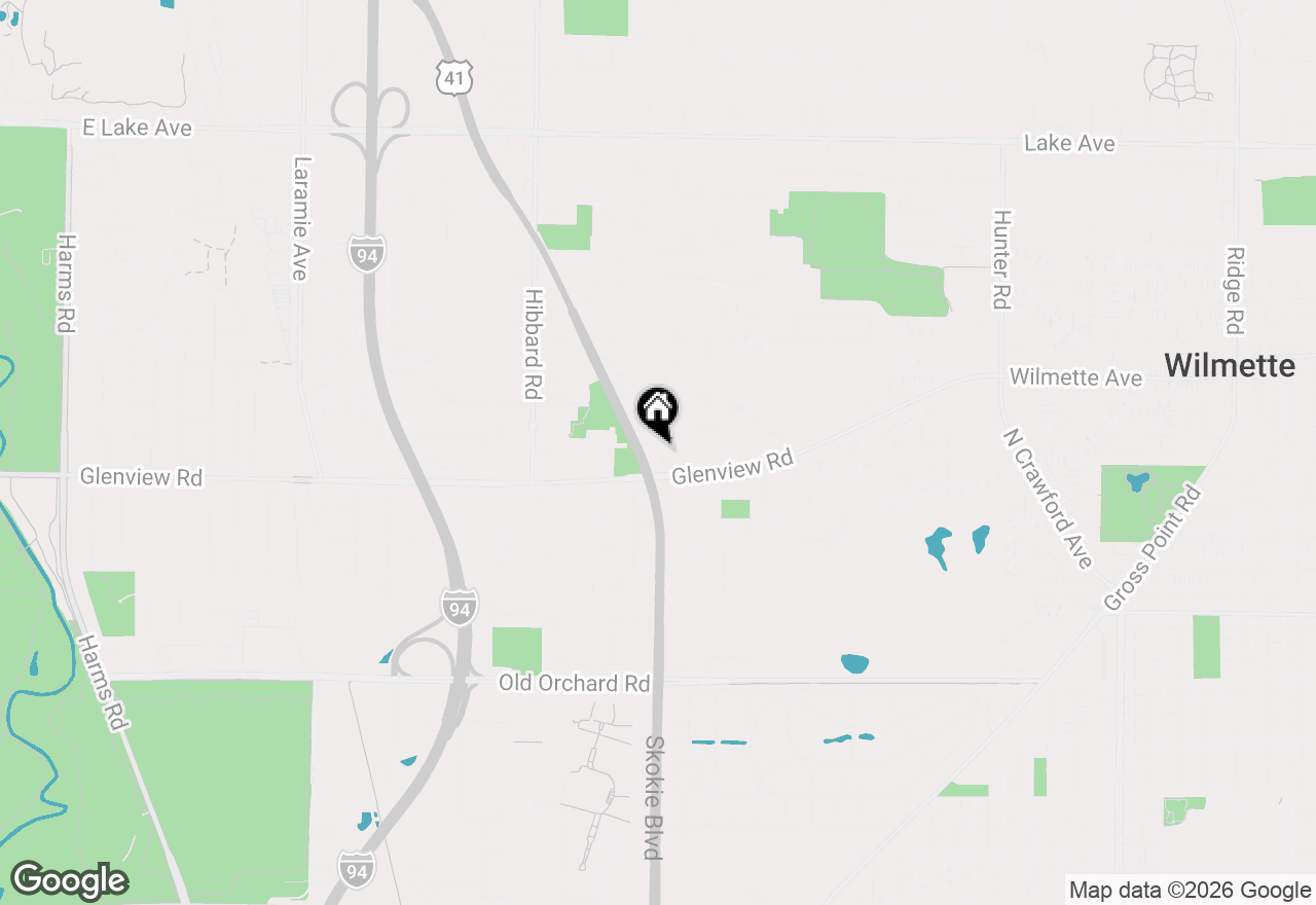 Map of 331 Romona Road, Wilmette, IL 60091
