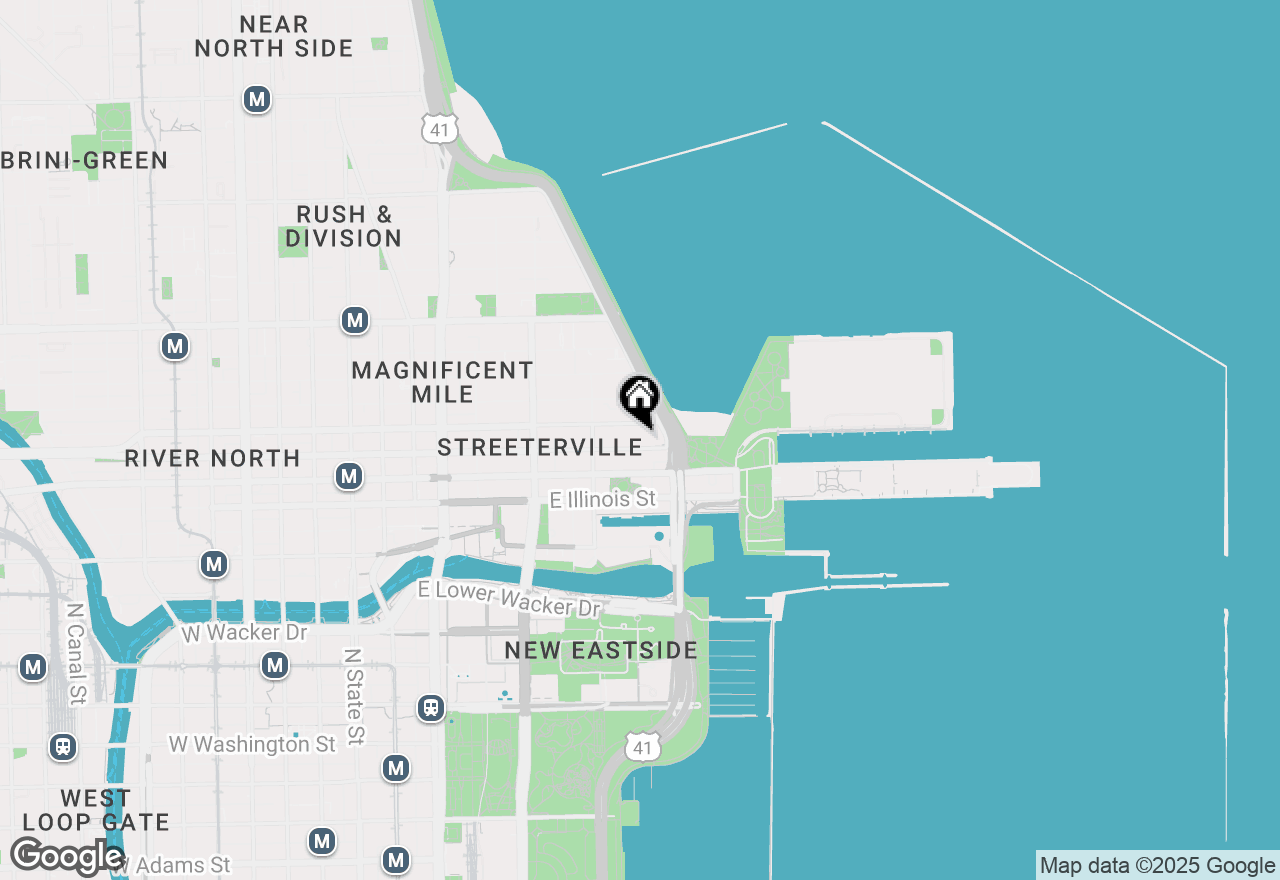 Map of 600 N Lake Shore Drive #1104, Chicago, IL 60611