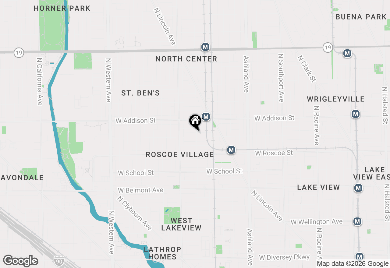 Map of 3508 N Wolcott Avenue #1, Chicago, IL 60657