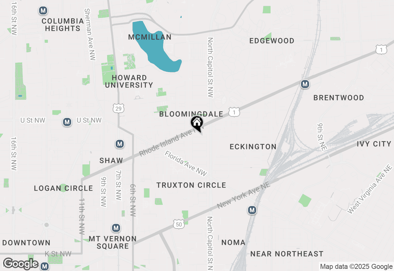Map of 58 T Street Nw #1, Washington, DC 20001