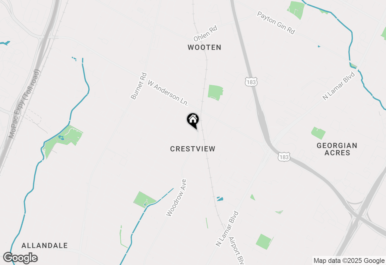 Map of 1504 Princeton, Austin, TX 78757