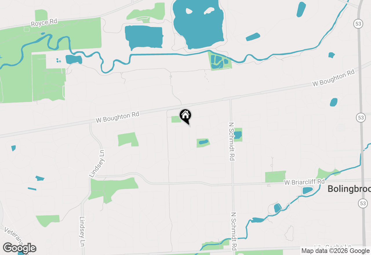 Map of 261 Bryant Way, Bolingbrook, IL 60440
