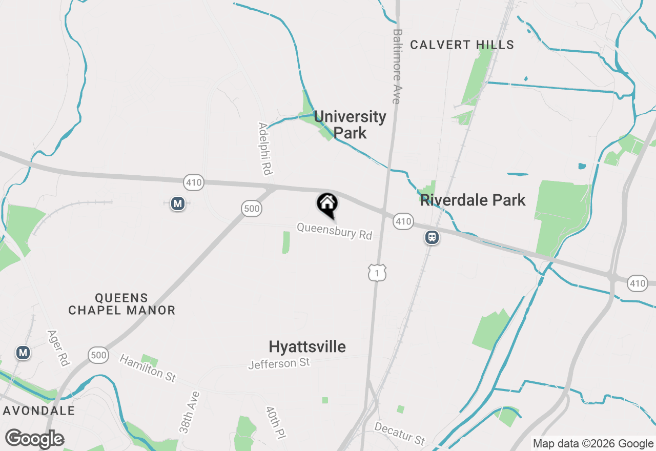 Map of 4300 Queensbury Road, Hyattsville, MD 20781