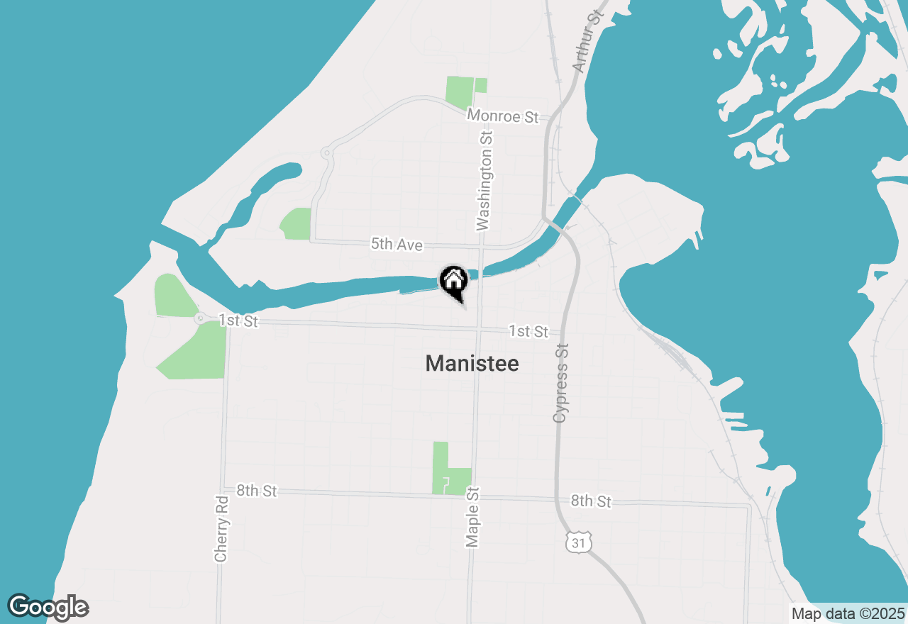 Map of 427 Water Street, Manistee, MI 49660
