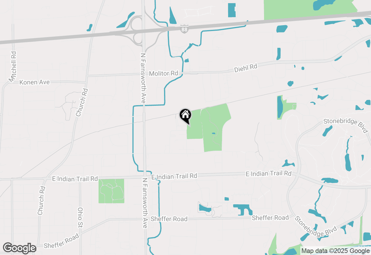 Map of 1648 Mcclure Road #1648, Aurora, IL 60505