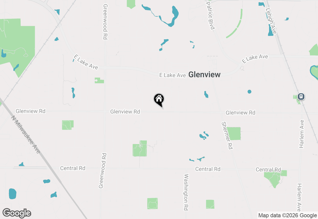 Map of 1007 Prairie Lawn Road, Glenview, IL 60025