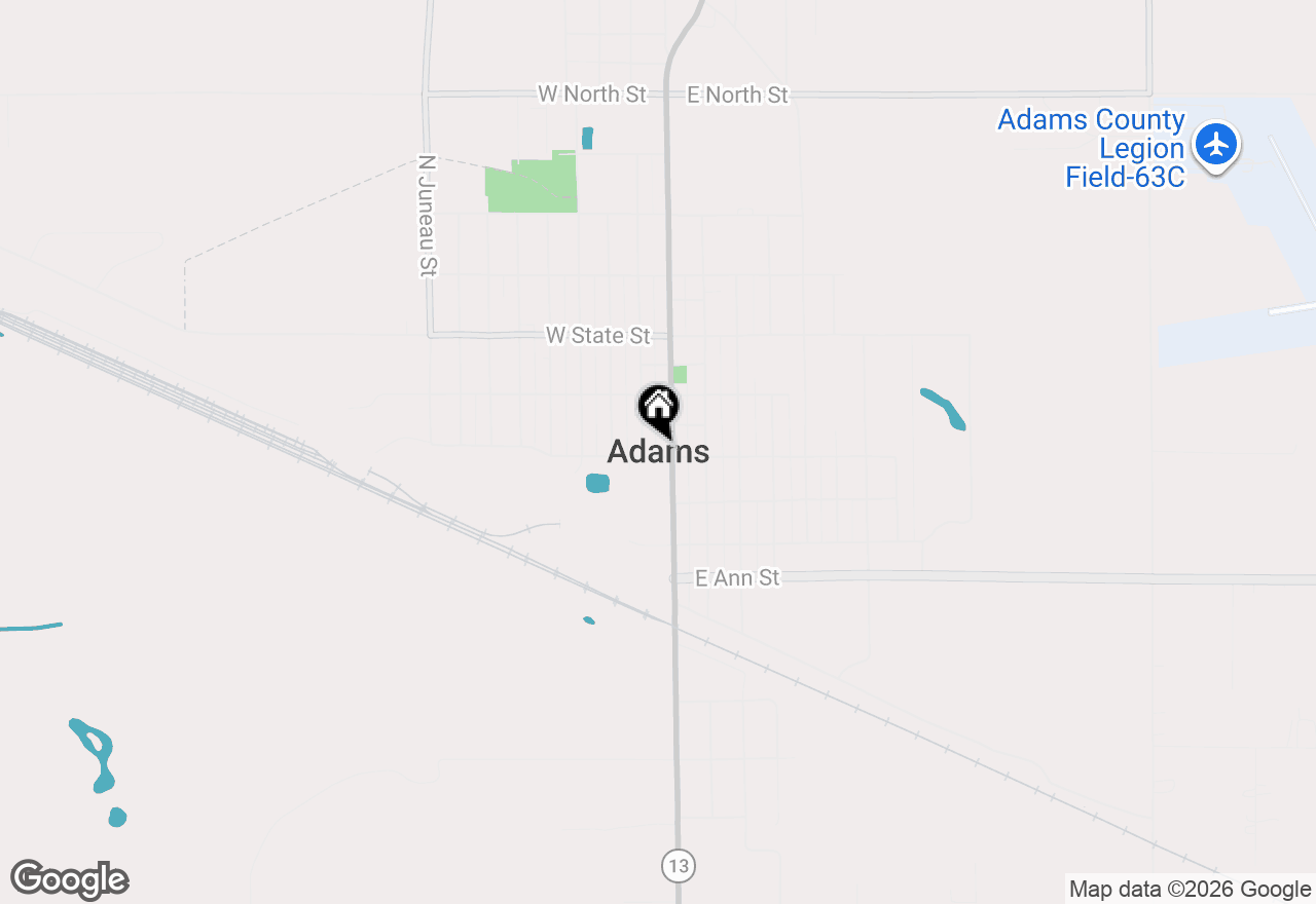 Map of 2397 Highway 13, Adams, WI 53910