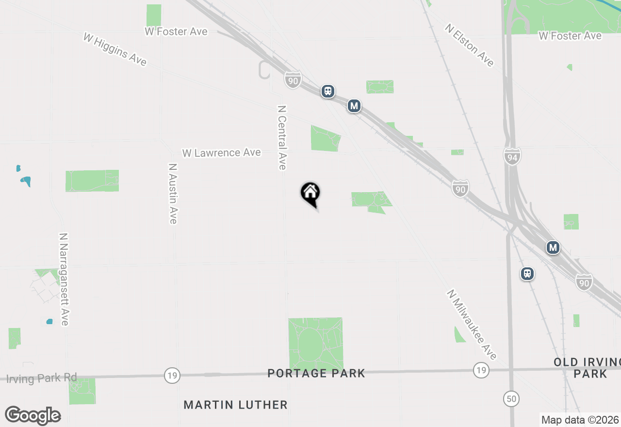 Map of 4540 N Linder Avenue #2D, Chicago, IL 60630