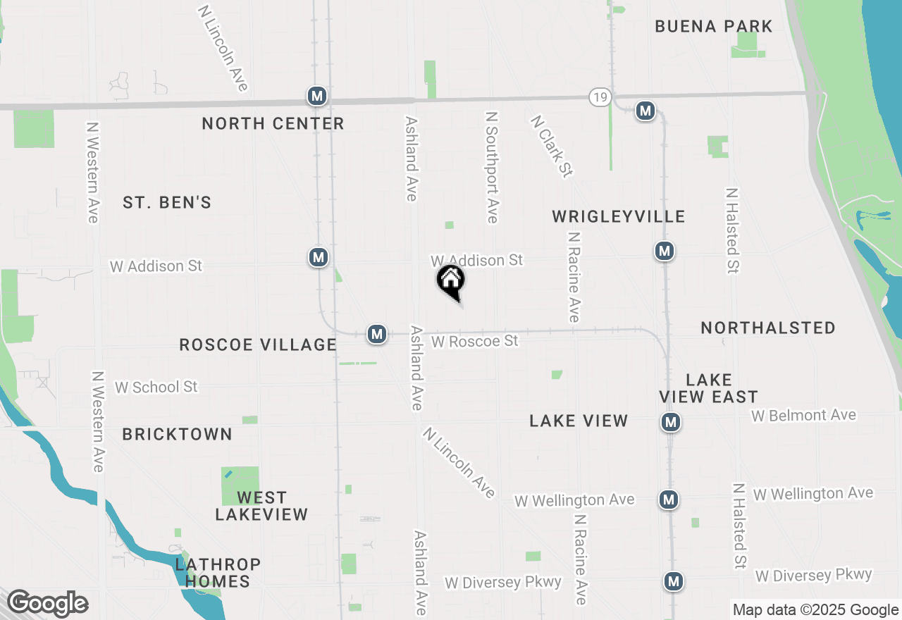 Map of 3448 N Greenview Avenue, Chicago, IL 60657